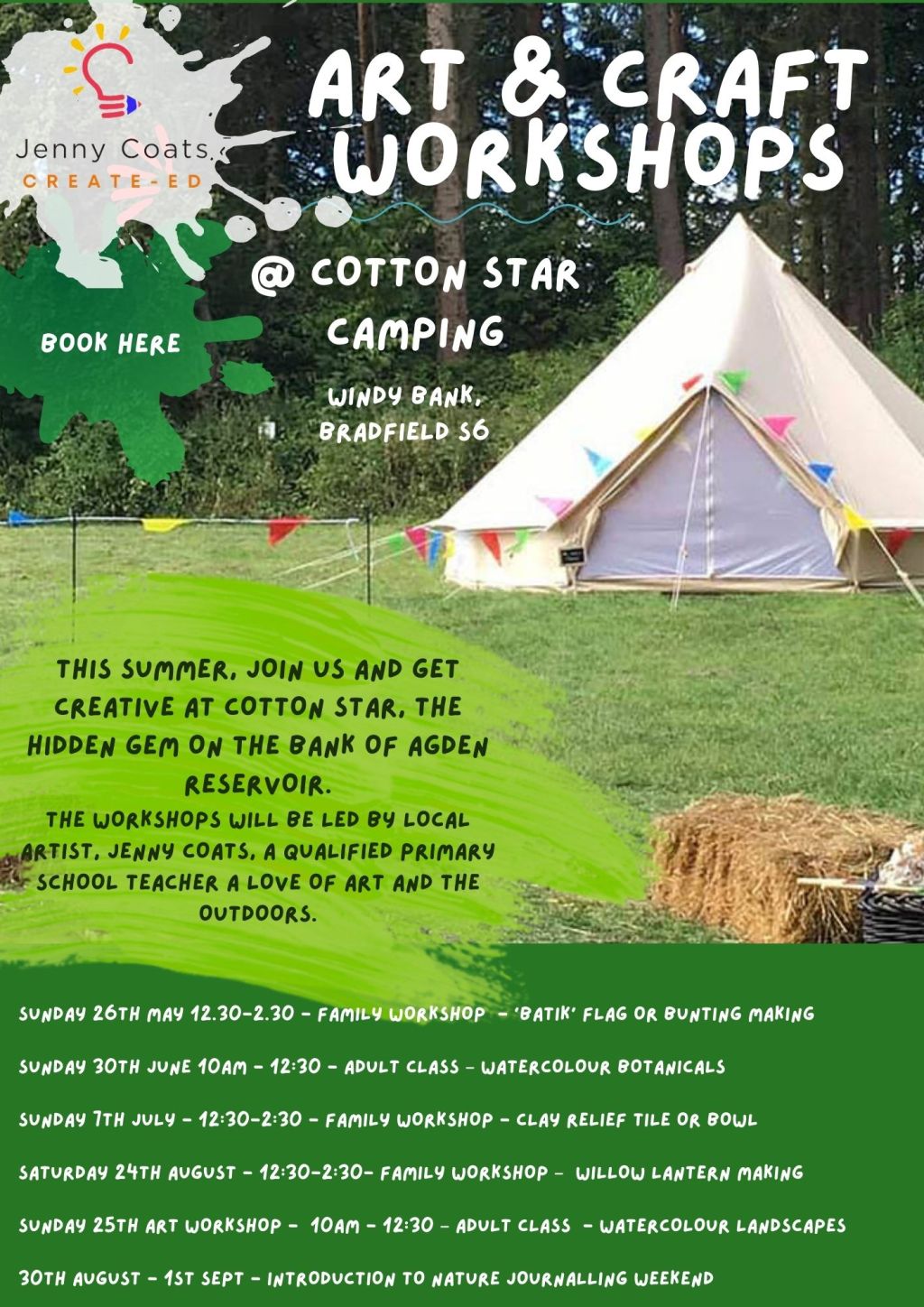 Summer Art Workshops @Cotton Star Camping