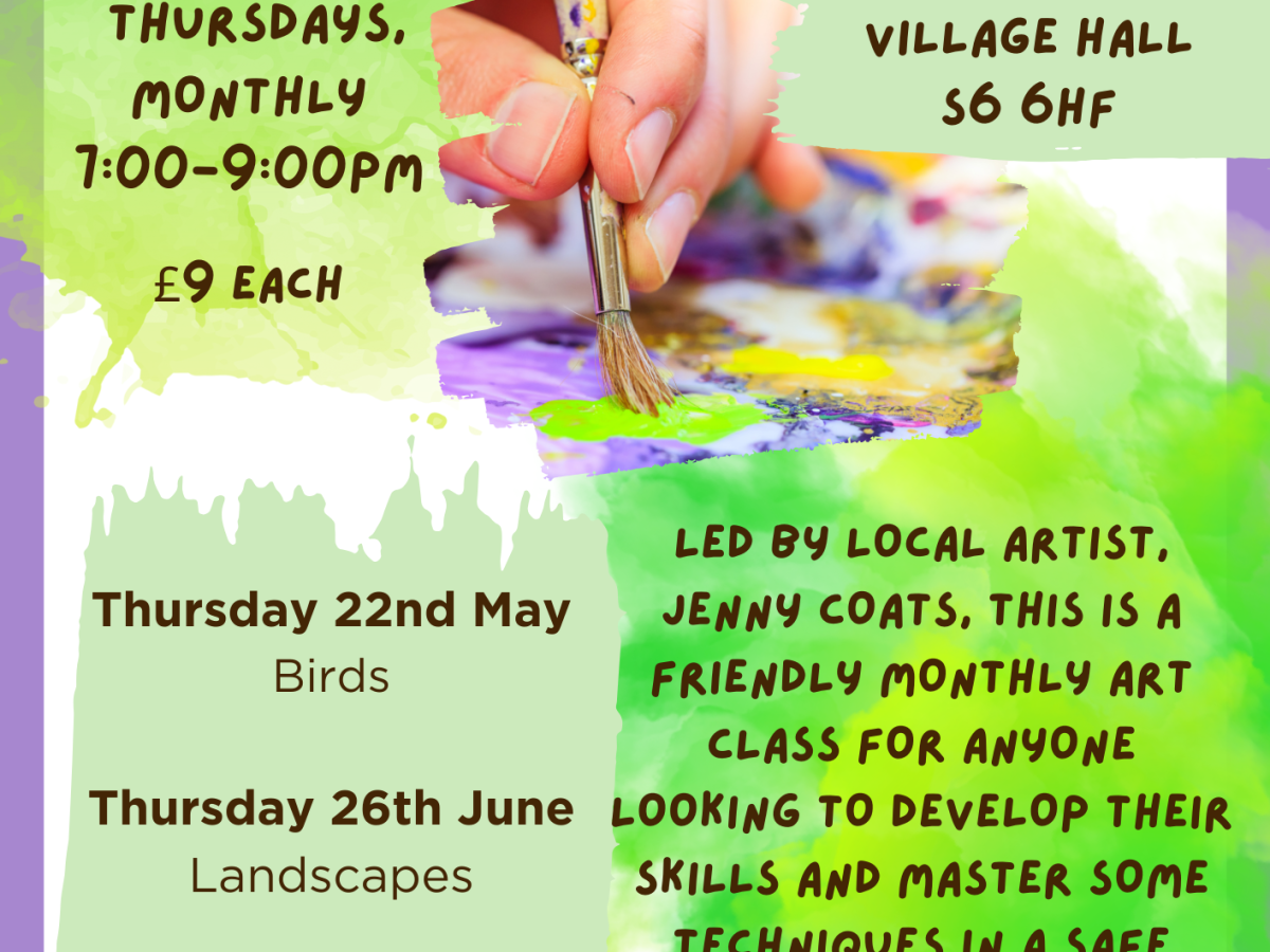 Summer Art Club @ Dungworth Village&nbsp;Hall