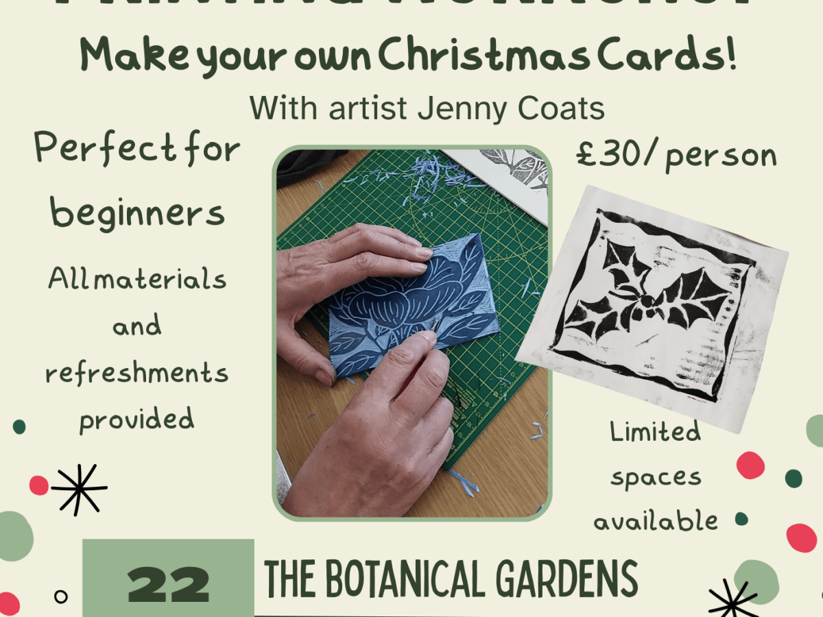 Christmas Card Printing Workshop @ The Botanical Gardens (morning&nbsp;session)