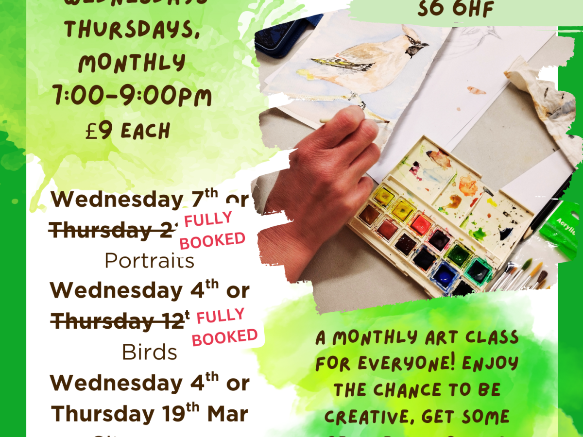 Spring Art Club @ Dungworth Village&nbsp;Hall
