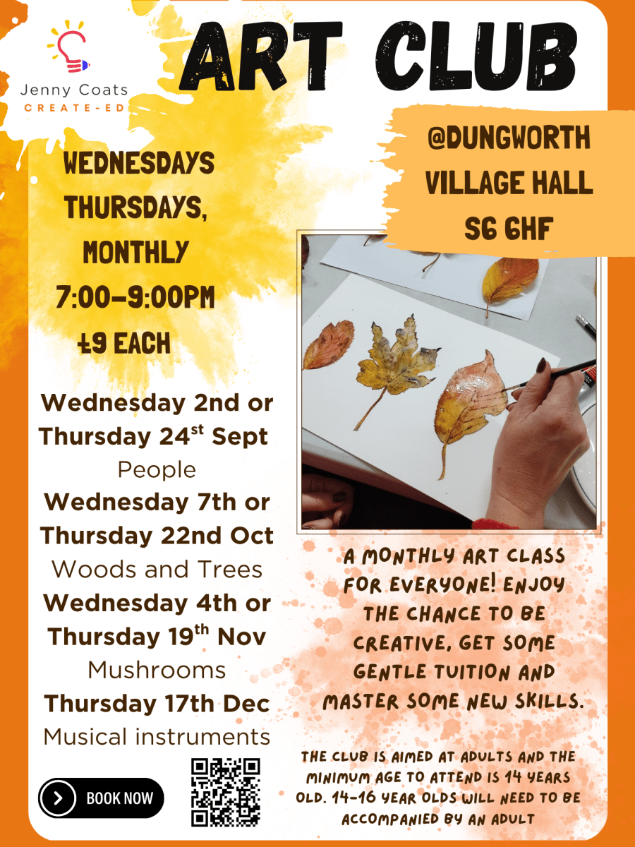 Autumn Art Club @ Dungworth Village&nbsp;Hall