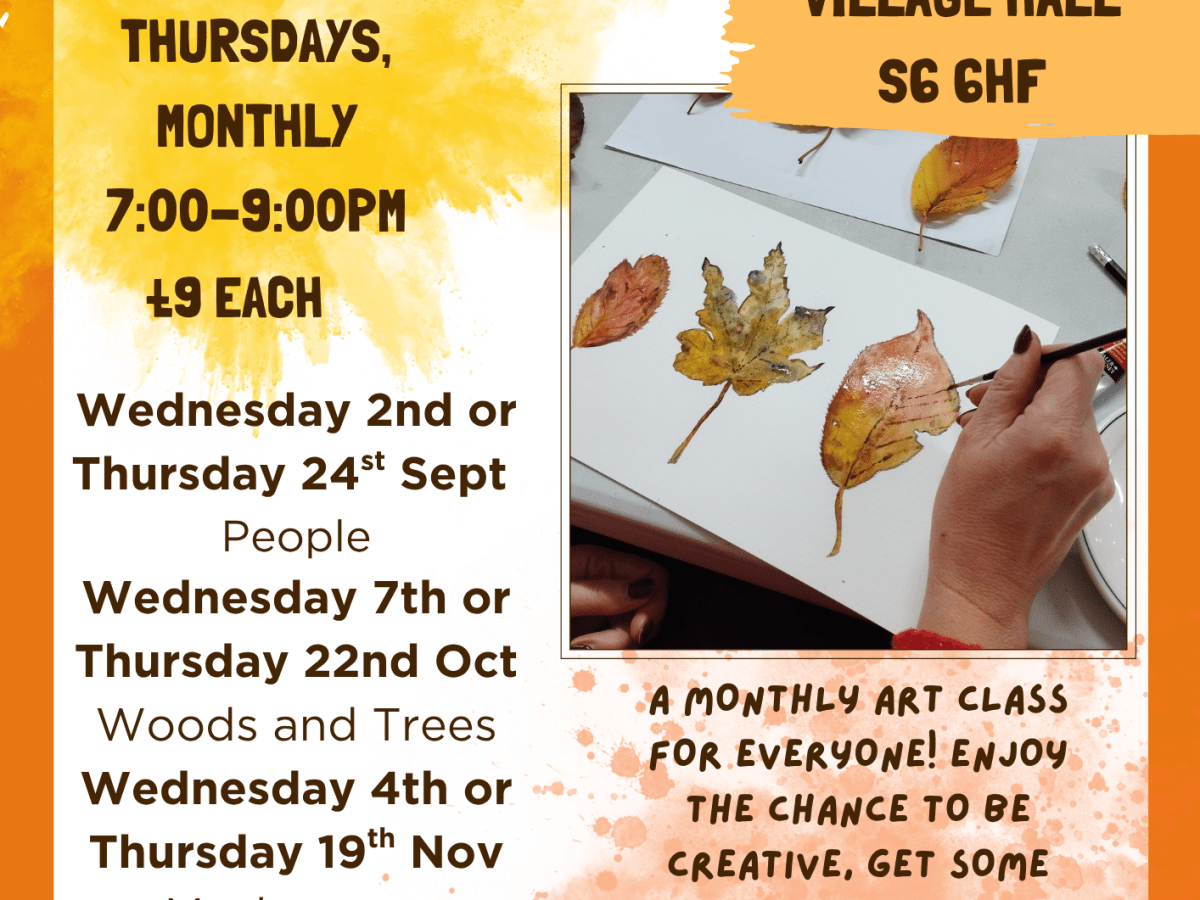 Autumn Art Club @ Dungworth Village&nbsp;Hall