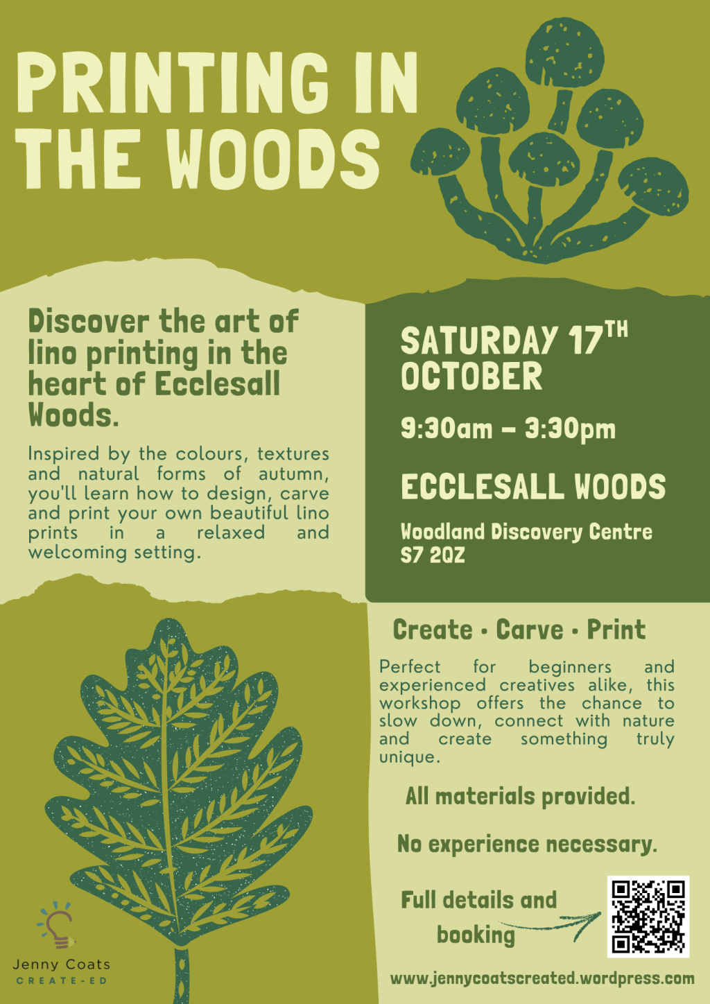 Printing in the Woods @ Ecclesall Woodland Discovery&nbsp;Centre