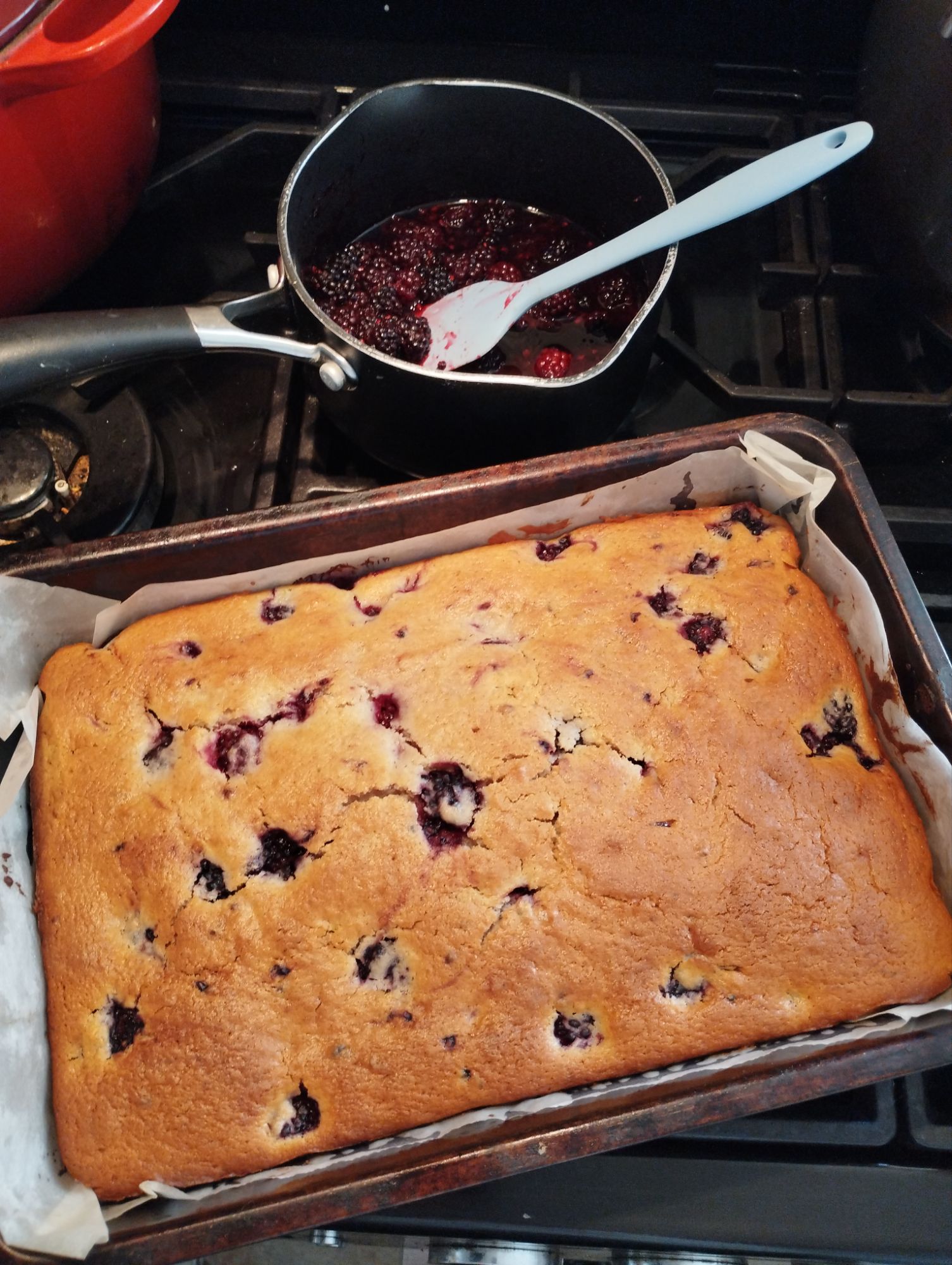 August Blackberry Lime Cake