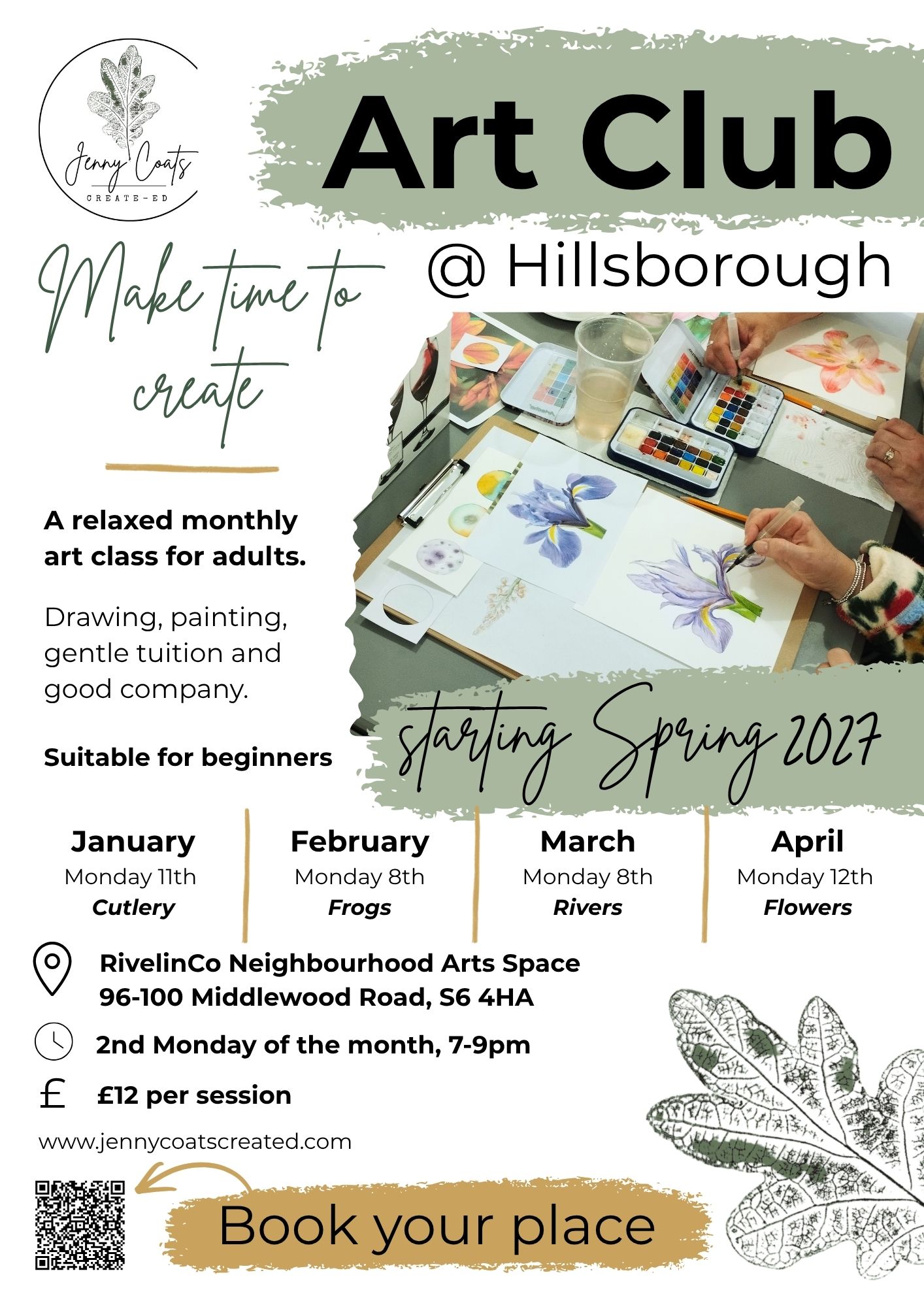 Spring Art Club @ Hillsborough – 2027